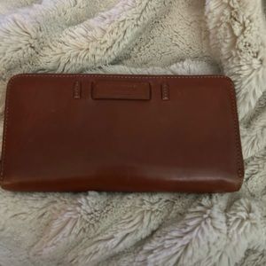 Tan Leather Kate Spade Long Wallet